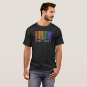 Bottom Gay Pride Flag Barcode Lgbtq Matheti T-shirt (Voorkant volledig)