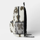 Bottom Lands Camo Coquette Bow for Women Deer Hunt Bedrukte Rugzak (Rechts)