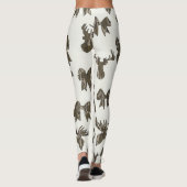 Bottom Lands Camo Coquette Bow for Women Deer Hunt Leggings (Achterkant)