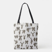 Bottom Lands Camo Coquette Bow for Women Deer Hunt Tote Bag (Achterkant)