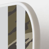 Bottom Lands Camo Patriottische Wilde Eend Camo Pickleball Paddle (Links Detail)