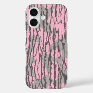 Bottom Lands Camo Roze voor Vrouwen en Meisjes iPhone 16 Hoesje