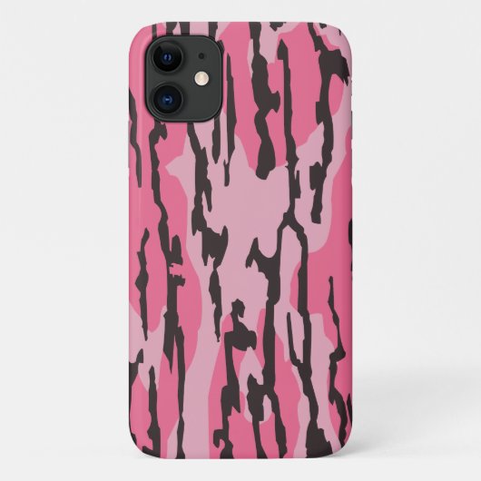 Bottom Lands Camo Roze voor Vrouwen en Meisjes Case-Mate iPhone Case (Achterkant)