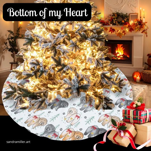 BOTTOM OF MY HEART 5 chow colors Kerstboom Rok
