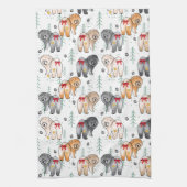 BOTTOM OF MY HEART 5 chow colors Theedoek (Verticaal)