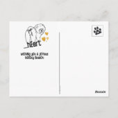 BOTTOM OF MY HEART chow holiday Briefkaart (Achterkant)