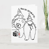 BOTTOM OF MY HEART chow holiday Kaart (Voorkant)