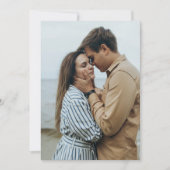 Bottom Photo Card voor Vellum Wedding Invitations Kaart (Voorkant)