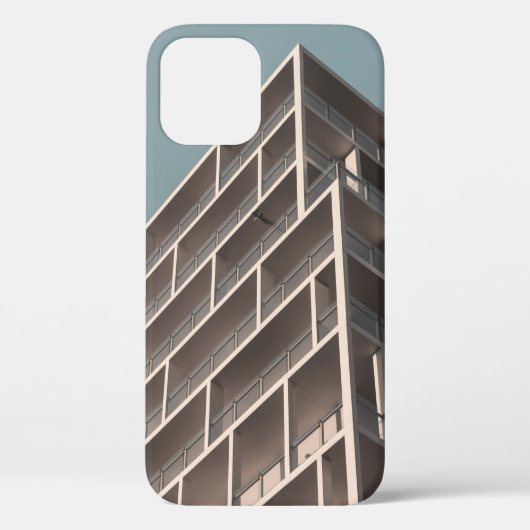 BOTTOM-UITZICHT VAN HOOG STIJGENDE BOUW Case-Mate iPhone CASE (Achterkant)