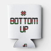 Bottom Up Kenia Vrede Liefde en Eenheid Art Print Blikjeskoeler (Achterkant)