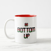 Bottom Up Kenia Vrede Liefde en Eenheid Art Print Tweekleurige Koffiemok (Links)