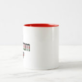 Bottom Up Kenia Vrede Liefde en Eenheid Art Print Tweekleurige Koffiemok (Center)