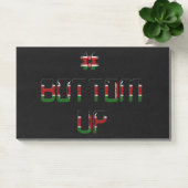 Bottom Up Kenia Vrede Liefde en Eenheid Kunstprint Post-it® Notes (Kantoor)