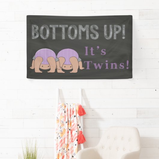 Bottomaten omhoog de Banner van het Baby shower va (Insitu)