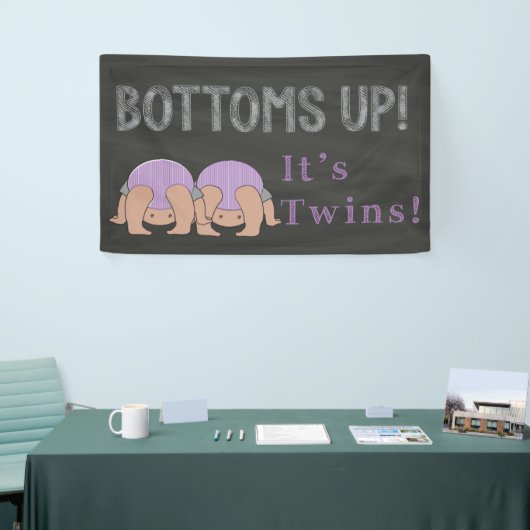 Bottomaten omhoog de Banner van het Baby shower va (Beurs)