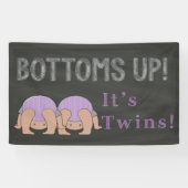 Bottomaten omhoog de Banner van het Baby shower va (Horizontaal)