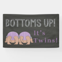 Bottomaten omhoog de Banner van het Baby shower va