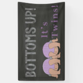 Bottomaten omhoog de Banner van het Baby shower va (Verticaal)