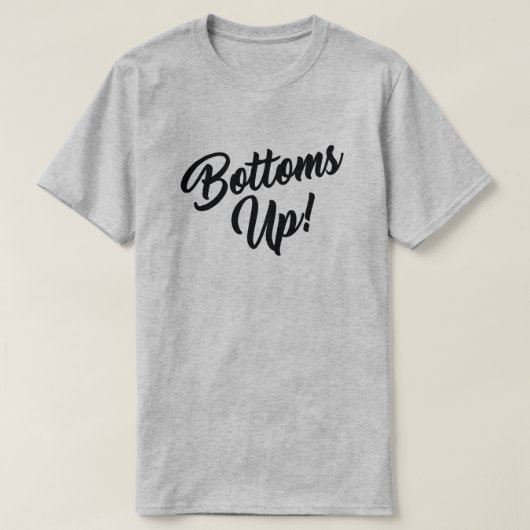 BOTTOMEN AAN! T-SHIRT (Design voorkant)