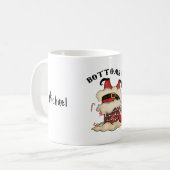 Bottomie in Cute en Funny Festive Coffee Mok (Voorkant links)