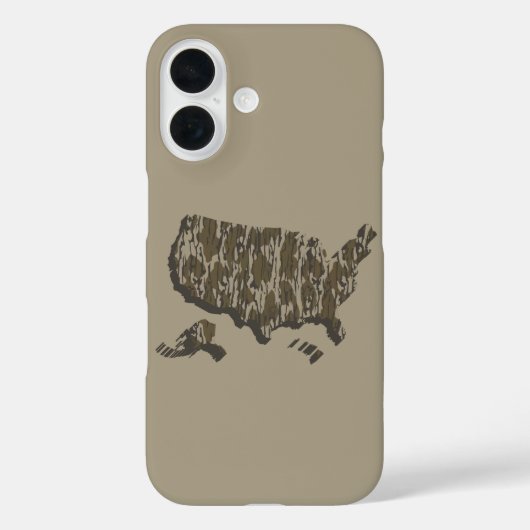 Bottomland Camo Amerikaanse kaart gecamoufleerd Case-Mate iPhone Case (Achterkant)