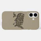 Bottomland Camo Amerikaanse kaart gecamoufleerd Case-Mate iPhone Case (Achterkant (horizontaal))