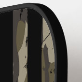 Bottomland Camo Amerikaanse vlag en soldaten Pickleball Paddle (Links Detail)