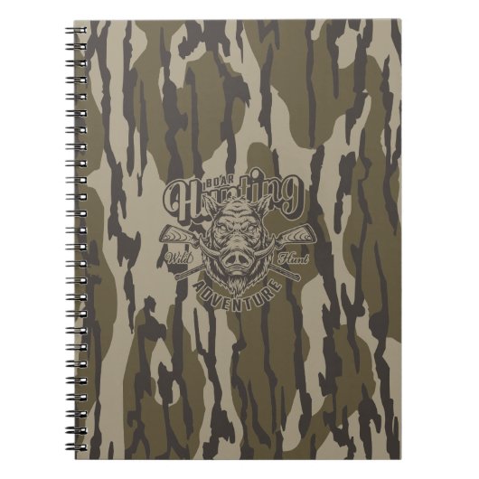 Bottomland Camo Boar Hunting Wild Boar Notitieboek (Voorkant)