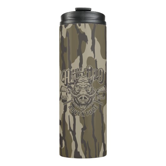 Bottomland Camo Boar Hunting Wild Boar Thermosbeker (Voorkant)