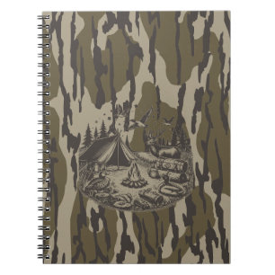 Bottomland Camo Camping Gear Camo Notitieboek