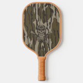 Bottomland Camo  Classic geweer en schedel Pickleball Paddle (Voorkant)