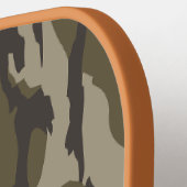 Bottomland Camo  Classic geweer en schedel Pickleball Paddle (Links Detail)
