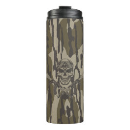 Bottomland Camo  Classic geweer en schedel Thermosbeker