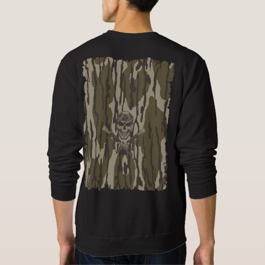 Bottomland Camo  Classic geweer en schedel Trui (Achterkant)