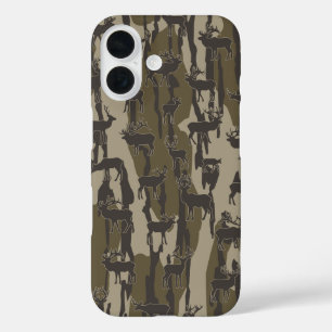 Bottomland Camo Deer Hunting Deer Patroon iPhone 16 Hoesje