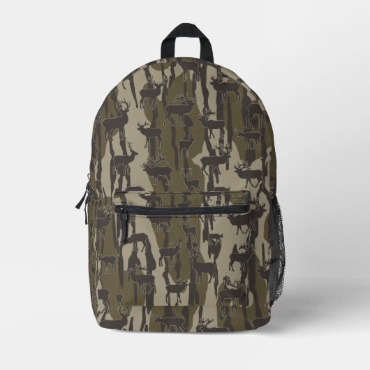 Bottomland Camo Deer Hunting Deer Pattern Bedrukte Rugzak (Voorkant)