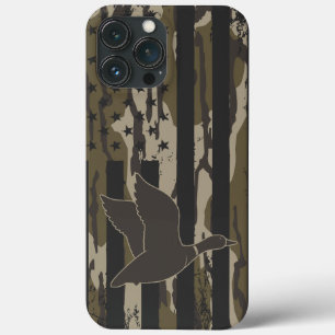 Bottomland Camo Duck Jagen op Amerikaanse vlag Case-Mate iPhone Case