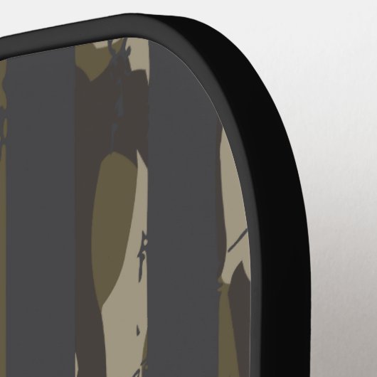 Bottomland Camo Duck Jagen op Amerikaanse vlag Pickleball Paddle (Links Detail)