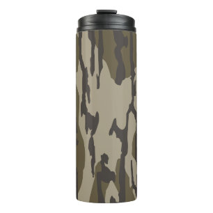 Bottomland Camo Hoesje voor Mannen Vrouwen Thermosbeker