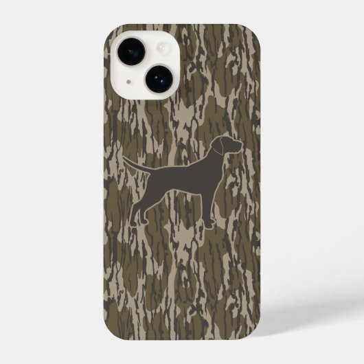 Bottomland Camo Hunter Hondenjacht Seizoen iPhone Hoesje (Achterkant)