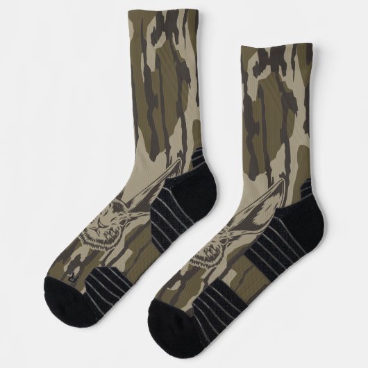 Bottomland Camo Hunting Camo Rabbit Sokken (Links)