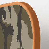Bottomland Camo Jacht Camo Konijn Pickleball Paddle (Links Detail)