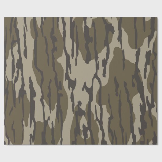 Bottomland Camo Old School Camouflage Cadeaupapier (Vlak)