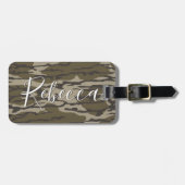 Bottomland Camo Oude School Camouflage Bagagelabel (Voorkant horizontaal)