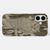 Bottomland Camo Owl op Branch Case-Mate iPhone Case (Achterkant (horizontaal))
