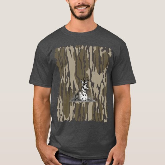 Bottomland Camo Pronghorn Antelope Hunting Camo T-shirt (Voorkant)