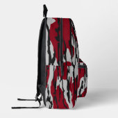 Bottomland Camo rood en wit patroon jongens meisje Bedrukte Rugzak (Links)