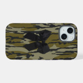 Bottomland Camo Schattige Bow Ribbon voor Vrouwen  iPhone 15 Case (Achterkant horizontaal)