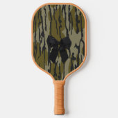 Bottomland Camo Schattige Bow Ribbon voor Vrouwen  Pickleball Paddle (Voorkant)