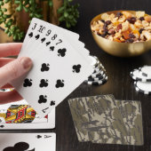 Bottomland Camo Skin Hond en Eenden Pokerkaarten (Insitu)